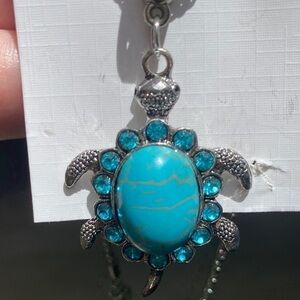 Turquoise Turtle Pendant Necklace